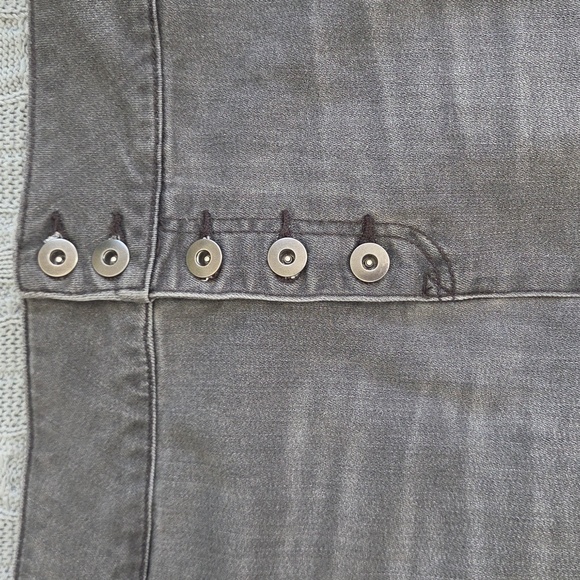 Prana Aubrey Gray Denim Pencil Skirt Size 12 - Picture 6 of 9